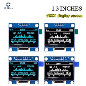 XCW 1.3인치 OLED 모듈 SPI/IIC I2C 통신 화이트/블루 색상 128X64 1.3인치 OLED LCD LED 디스플레이 모듈 1.3인치 OLED 모듈