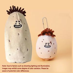 1 스타일 플러시 연근 필통 만화 대용량 필통 문구류 보관 필통 연근 키 체인