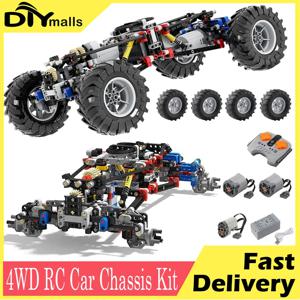 MOC 4WD RC 자동차 섀시 키트 블록 조립 드라이브 클라이밍 카 오프로드 서스펜션 8채널 앱 원격 제어 8882 테크니컬 부품