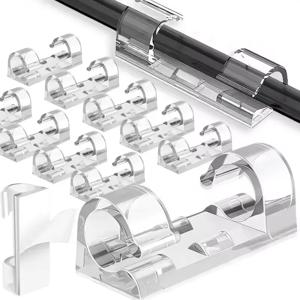 케이블 클립 정리기 드롭 와이어 홀더 코드 관리 자가 접착 케이블 매니저 고정 클램프 와이어 와인더 가정 사무실 자동차용