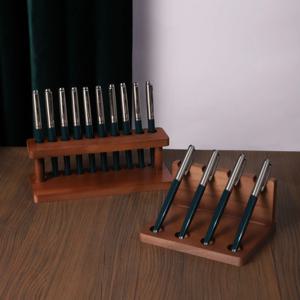 1PC 호두나무 다기능 책상 정리함 - 펜 홀더, 전화 거치대 및 사무실 및 학교용 보관 솔루션