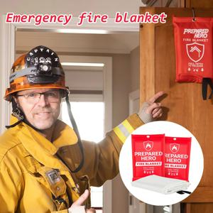 휴대용 비상용 방화 담요 방염 소화 담요 생존 쉼터 안전 커버 소화기 방화 매트