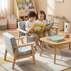 어린이 소파 유아용 의자 암체어 세탁기 사용 가능 탈부착 커버 폼 시트 접이식 가벼운 만화 놀이방 핑크 블루