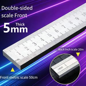 5mm 두께의 스테인리스 스틸 자 |   강화유리 자동차 안전 및 측정 도구 |   다목적 중량 측정기