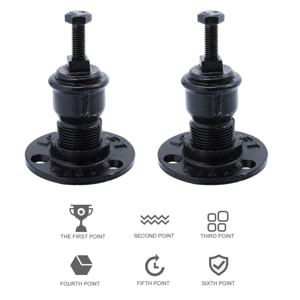 2개입 난간 지지대 프리미엄 금속 벽걸이형 홀더 계단 난간 장식용 바니스터 고정 하드웨어