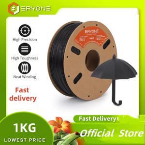 ERYONE 1KG ASA 유리 섬유 필라멘트 프리미엄 대세일 3D 프린트, asa-gf 필라멘트 검정 흰색, 무취 인쇄 1KG/스풀