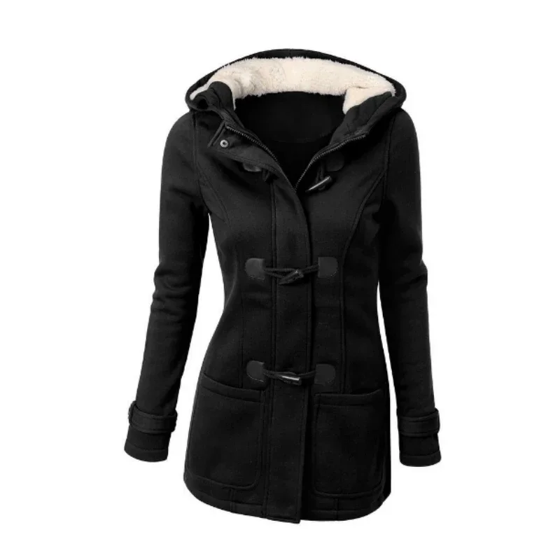 여성 기본 재킷 2025 가을 여성 오버코트 지퍼 인과 아웃웨어 코트 여성 후드 코트 Casaco Feminino Ladies Jacket
