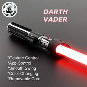 TXQSABER Lightsaber Neopixel 부드러운 스윙 레이저 칼 금속 손잡이 LED 스트립 블레이드 제다이 코스프레 크리스마스 선물 베이더 복제
