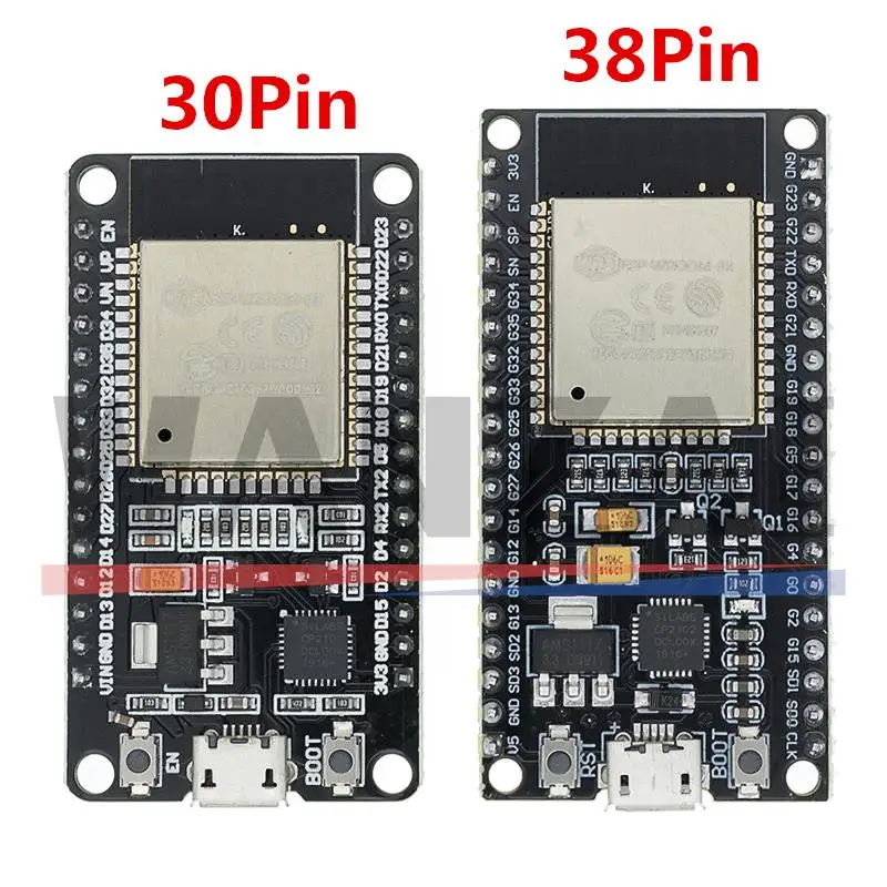 1PCS ESP32 개발 보드 WiFi + Bluetooth 초저전력 소비 듀얼 코어 ESP-32S ESP32-WROOM-32D ESP32-WROOM-32U ESP 32