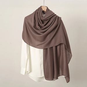 여성을위한 새로운 코튼 린넨 Hijab 스카프 Femme Musulmane shawls Kebaya 여성용 Hijab Headscarf 랩 스톨 솔리드 이슬람 머리띠