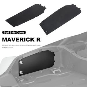 Can-Am Maverick R용 UTV, CAN-AM Maverick R, 2024 액세서리, 블랙 후면 침대 측면 도어, 왼쪽 및 오른쪽