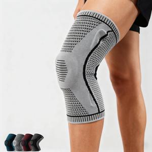 무릎 통증 완화를 위한 이중 압박 무릎 슬리브 지지대 스포츠 러닝 체육관 관절 통증 완화 반월판 파열 부상 회복