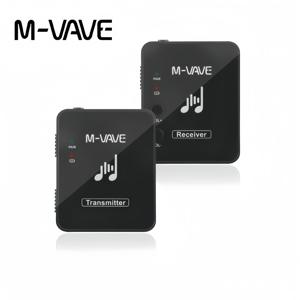 M-VAVE WP-10 2.4G 무선 인이어 모니터 IEM 시스템, 볼륨 조절 기능이 있는 충전식 송신기 및 수신기/스튜디오/라이브용