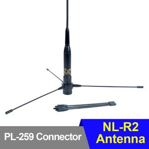 유연한 VHF UHF 144/430MHz 듀얼 밴드 휩 안테나 택시 버스 차량용 접지면 안테나 키트 모바일 햄 라디오 송수신기