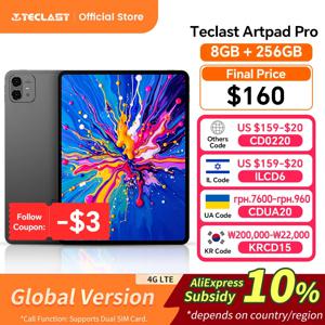 텍슬라스 아트패드 프로 12.7인치 2.2K UHD 디스플레이 20GB 램 (8+12 가상) 256GB 저장용량 Helio G99 10000mAh 배터리 30W 충전 안드로이드 15 태블릿 글로벌 LTE