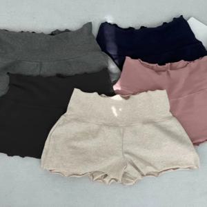 하이웨이스트 발레 스타일 댄스 팬츠 여성용 짧은 안전바지 타이트핏 반바지 베이스 레이어 팬츠 한국 스타일 출퇴근용 바람막이