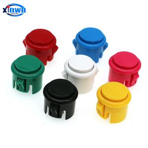 10pcs Baolian 24mm 30mm 푸시 버튼 마이크로 스위치 게임 아케이드 Sanwa Hitbox 컨트롤러 네오 지오 조이스틱 콘솔 Diy 핀볼 부품