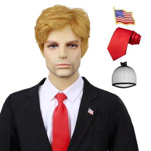 남성용 합성 의상 재미 있은 가발 성인 일일 할로윈 코스프레 의상 사용을위한 내열성 가발