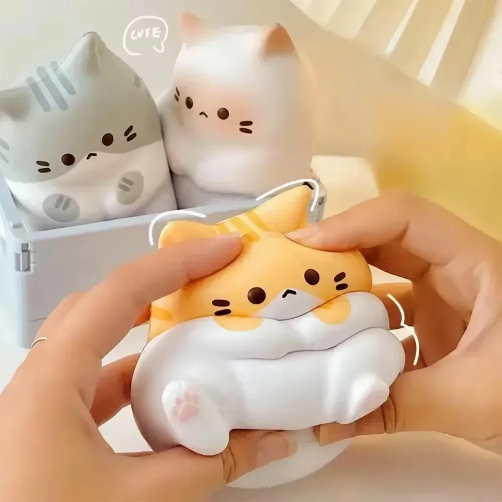 1Pc 고양이 스트레스 릴리프 Squishy 장난감 PU 천천히 상승 짜기 Antistress 공 만화 테이블 장식품 Squishy 스트레스 릴리버 장난감