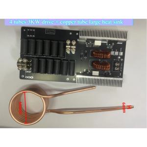 고출력 고주파 기계용 유도 가열, 테이프리스 6 튜브 용해로, 3000W ZVS