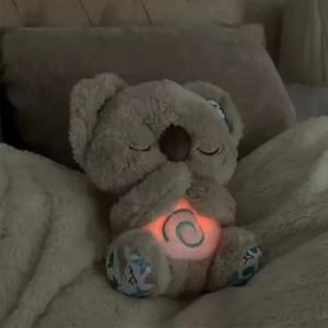 아기 장난감 호흡 진정 코알라 토끼 인형 잠자는 동반자 음악과 빛 장난감 코끼리 카피 바라 봉제 인형 어린이 선물