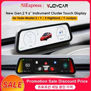 Tesla New Gen. 2 9.6 인치 계기판 디스플레이 모델 Y 3 맹점 알림 OTA 업데이트 New Model 3 New Y Juniper Dashboard