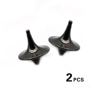2PCS 메탈 자이로 실버 핸드 스피닝 탑 손끝 작은 사이클론 자이로스코프 피젯 토이 어린이 선물용