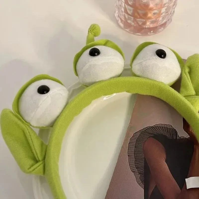 HOMFISH 세 눈의 소년 헤어 후프 애니메이션 만화 헤어 후프 귀엽고 재미있는 헤어 후프 플러시 귀여운 머리 장식 소녀용