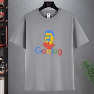 2025 Goolag 소련 스탈린 예술적인 대형 티셔츠 그래픽 T 셔츠 반소매 티셔츠 대형 T 셔츠 여름 남성 의류