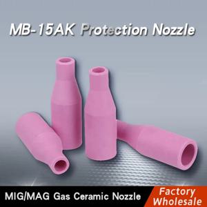 MB15AK 보호 노즐 MB-15AK 14AK MIG/MAG 가스 세라믹 노즐 유로 스타일 용접 건 쉴드 컵 용접 토치 2/5/10PCS