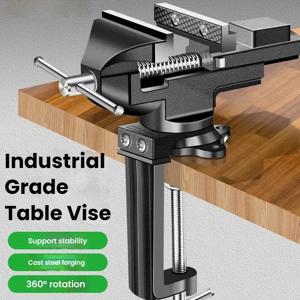 360 학위 미니 듀티 테이블 바이스 회전 클램핑 홀더 범용 바이스 데스크탑 바이스 수리 목공 보석 손 도구 만들기