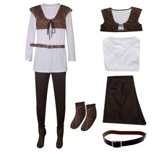 슈렉 코스프레 의상 남성 의상 셔츠 조끼 바지 풀 세트 할로윈 의상