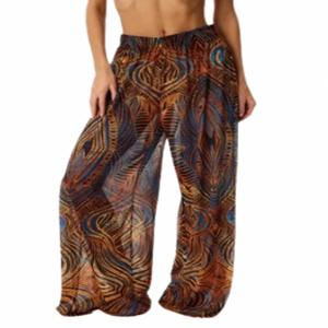 여성 메쉬 프릴 트림 커버 업 바지 비치 커버 수영복 비치 프릴 바지 2025 여름 바지