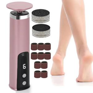 발 관리 도구 2-in-1 발 손 전기 관리 도구 폴리쉬 부드러운 발톱 전기 굳은살 제거기 페디큐어 파일 발 스크러버