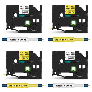 브라더 열수축 튜브 테이프 HSe231 HSe221 HSe211 HSe631 HSe621 HSe611 브라더 라벨 프린터 PTE300 PTE500W E500 P900 용