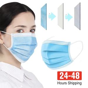 마스크 3층 마스크 페이스 마스크 멜트 블로운 천 일회용 방진 보호 마스크 Earloops 입 마스크 Black Mascarillas