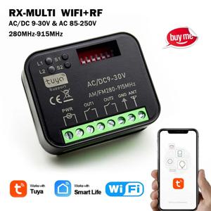 새로운 RX-MULTI 300 a 868MHz Tuya WIFI 수신기 433MHz 게이트 스위치 컨트롤러 AC DC 9-30V 85-250V 차고 도어 스마트 스위치 모듈
