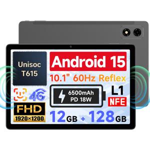 BNCF BPad 10 태블릿 Unisoc T615 8코어 16GB+128GB+1TB 확장 10.1인치 인셀 FHD IPS 1920x1200 Widevine L1+4G LTE+5G Wifi+GPS