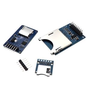 1Pcs 마이크로 SD 카드 미니 TF 카드 리더 모듈 SPI 인터페이스 레벨 변환기 칩 5V/3.3V Arduino DIY 키트