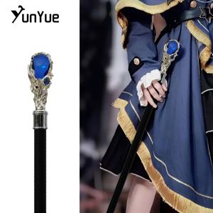 화이트 블루 다이아몬드 타입 워킹 지팡이 신사 빈티지 수제 패션 장식 워킹 스틱 아트 컬렉션 필름 소품 지팡이