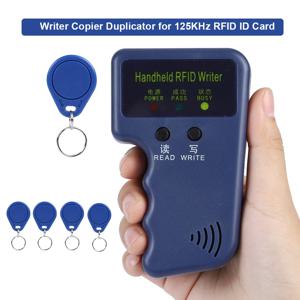 125KHz RFID ID 카드 복제기 휴대용 핸드헬드 라이터 복제기 5개의 태그 포함