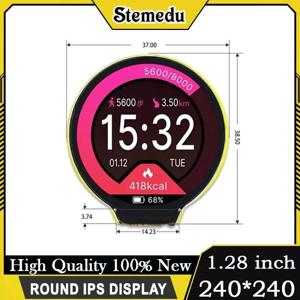 1.28인치 원형 IPS 디스플레이 240x240 ESP32-C3 GC9A01 터치 스크린 모듈 (스마트워치 IoT 웨어러블 프로젝트용)