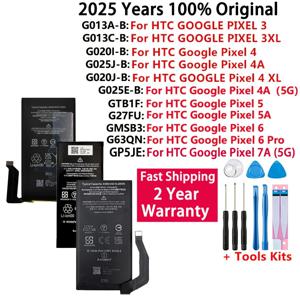 HTC GOOGLE PIXEL 3 Pixel3 XL 3XL 4XL Pixel4 XL 4A 4 5A 5 5G 6 7A Pro 배터리용 GP5JE GMSB3 G63QN 정품 배터리
