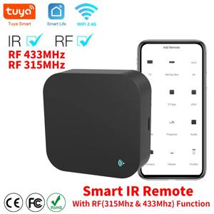 Tuya WiFi RF IR 원격 제어 433MHz/315MHz 에어컨 용 SmartLife를 통한 스마트 홈용 모든 TV 지원 Alexa,Google 홈