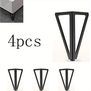 4개 15cm 가구 다리, 가구 발, 삼각형 캐비닛 다리, 금속 소파 다리, 교체용 지지 다리