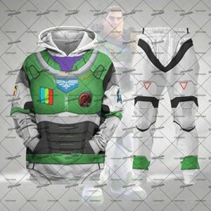 디즈니 토이 스토리 트랙 슈트 세트 후드 + 바지 정장 버즈 라이트 이어 우디 코스프레 의류 대형 따뜻한 세트 크리스마스 선물