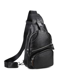 클린 노크 남성 패션 가죽 크로스백 스트릿 스타일 싱글 숄더백 트렌디 체스트백 캐주얼 웨이스트백