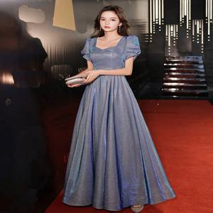 여성용 우아한 롱 이브닝 드레스, 신부 들러리, 별빛 하늘 테마, 바닥 길이, 합창단 지휘자, 호스티스, 웨딩, 졸업 사진 촬영