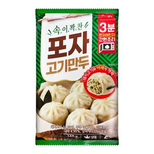 진주햄 속이 꽉찬 포자 고기만두 168g