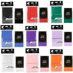 100PCS 무광 표준 사이즈 카드 슬리브 66x91mm TCG 트레이딩 카드 보호기 타로 보드 게임 마법 커버 PKM